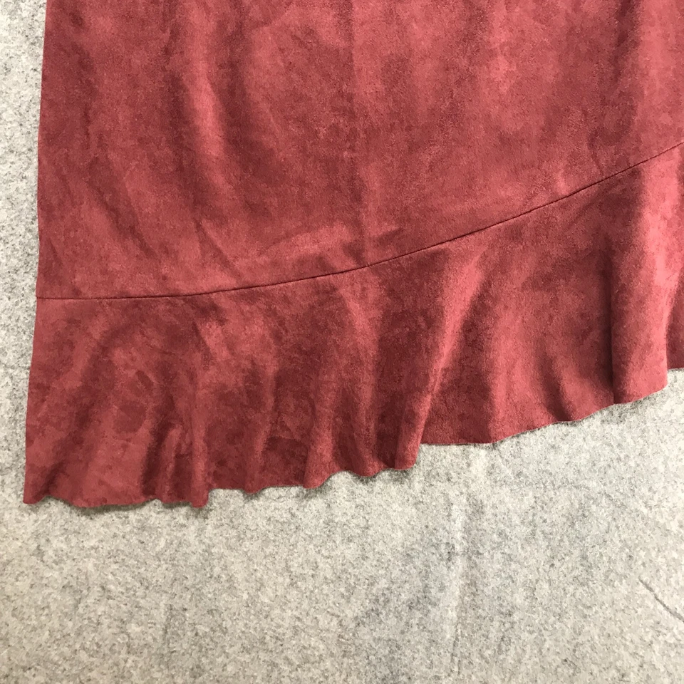 Falda Charlotte Russe para mujer talla grande nueva con etiquetas granate asimétrica dobladillo acampanado Foto 4 de 4