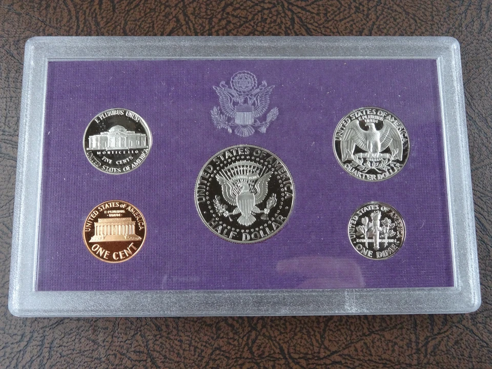 1992-S US Mint Proof Set 5 Coin Set OGP COA Original Government Packaging - Image 3 of 4