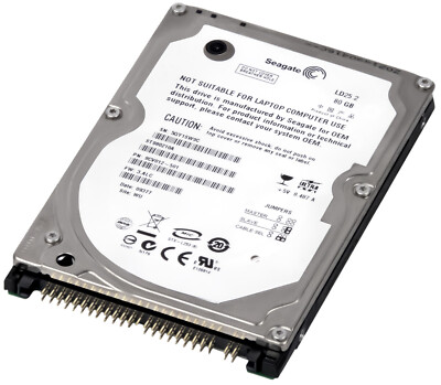 FESTPLATTE SEAGATE LD25.2 80GB 5400U/min 2MB ATA IDE ST980210A LAPTOP 2.5'' Zoll