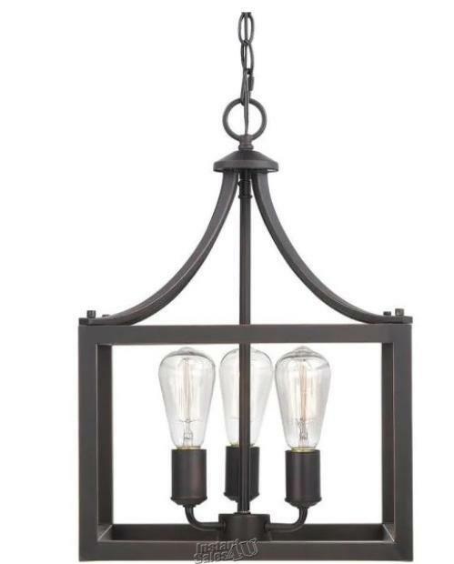 hampton bay boswell quarter 3 light distressed black pendant