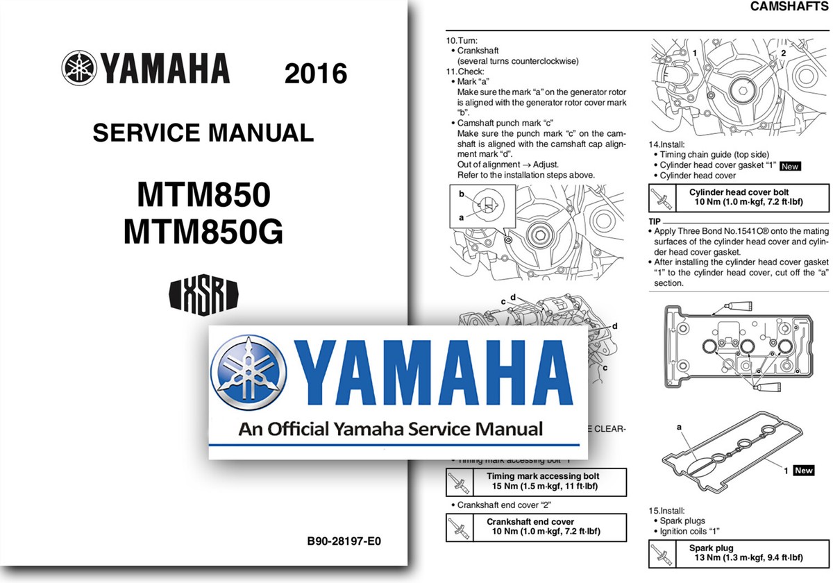 Yamaha XSR900 Service Manual 2016 2017 2018 2019 Workshop