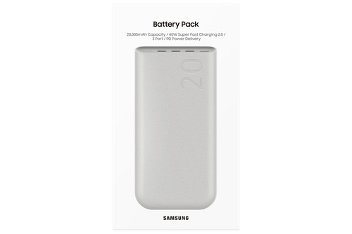 8806095312187 Samsung EB-P4520XUEGEU power bank 20000 mAh Beige Samsung - Picture 7 of 7