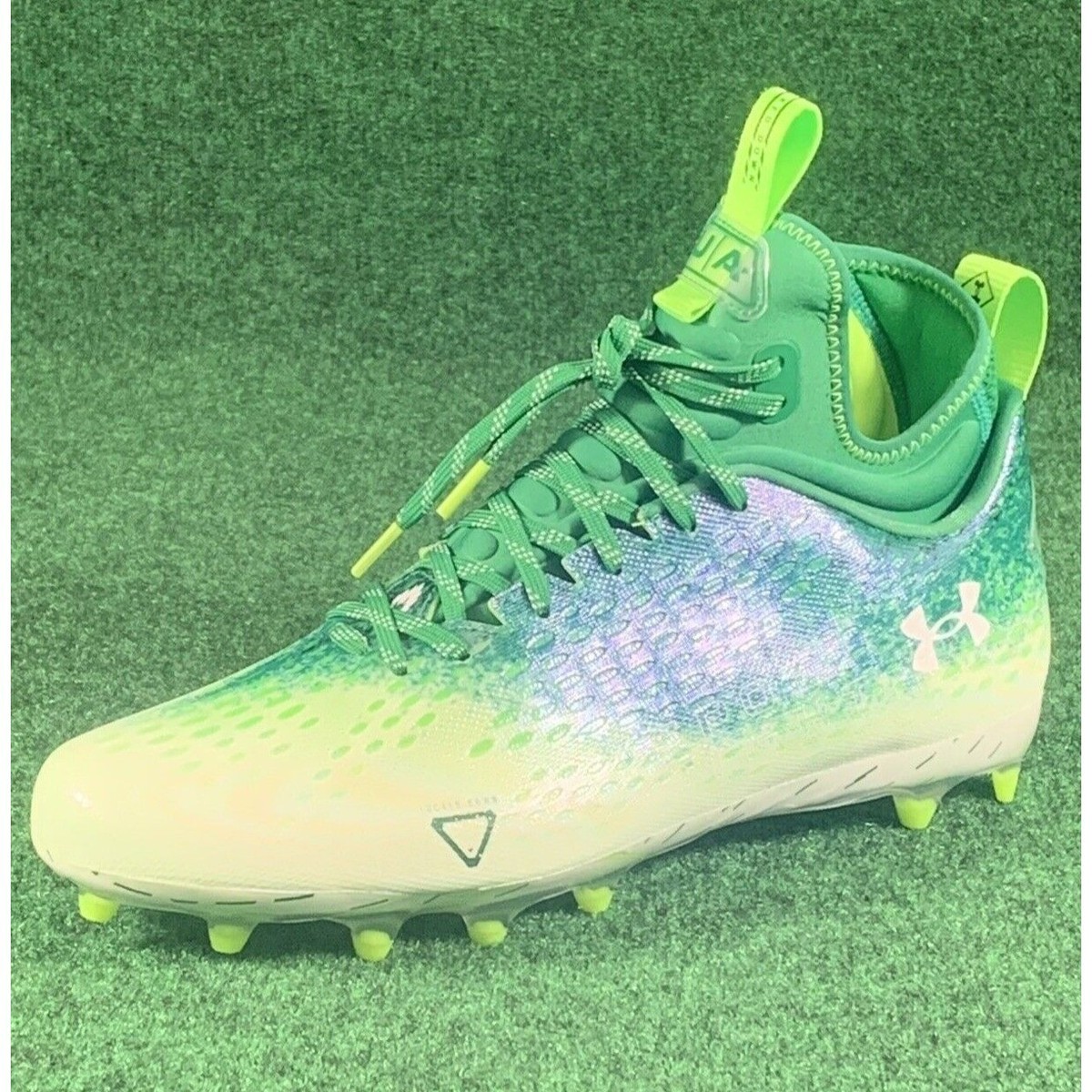 Under Armour Spotlight Lux‎ MC 2.0 Football Cleats Size 12.5 Green 3025082-301 Under Armour Spotlight Lux MC 2.0 Football Cleats Green Men  main image 3