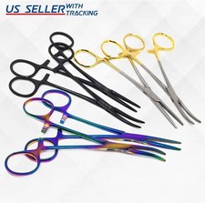 Kelly Hemostat Locking Forceps Straight Curved 14cm Surgical Clamps Dissection