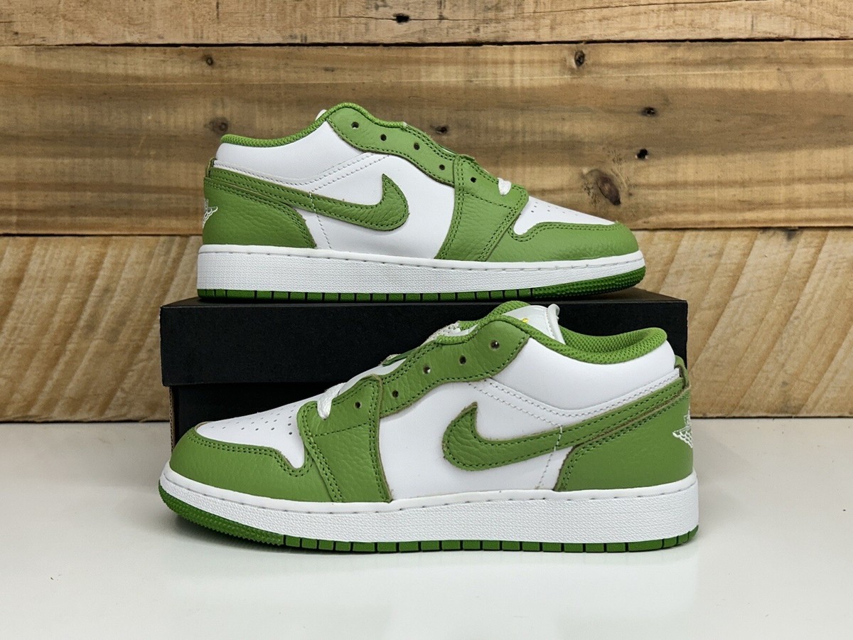 Nike Air Jordan 1 Low SE BG “Chlorophyll” GS White Green
