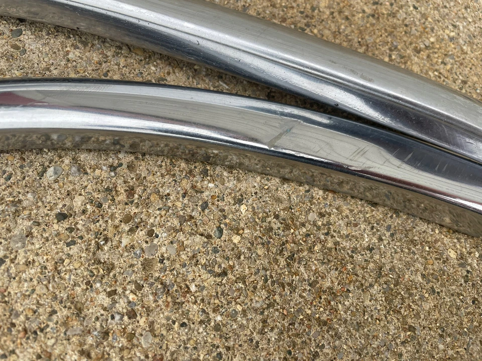 Chrysler Imperial 1956 rueda pozo moldura de acero inoxidable Foto 3 de 4