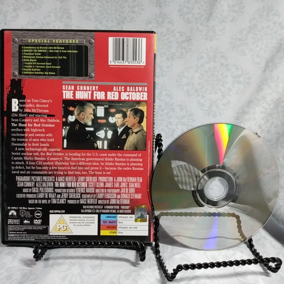 The Hunt for Red October - DVD - Region 2 PAL - Image 3 of 3