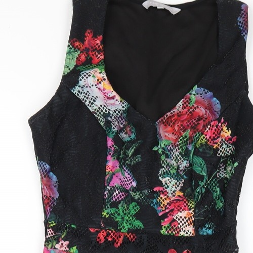 Red Herring Womens Multicoloured Floral Polyester A-Line Size 8 V-Neck Zip - Picture 3 of 10