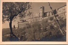 Sacro Convento e Basilica di San Francesco Assisi Italy 1920s RPPC Postcard
