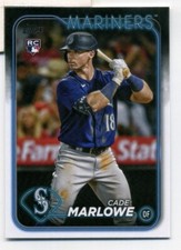 2024 Topps Series 1 Cade Marlowe Seattle Mariners Rookie RC #286