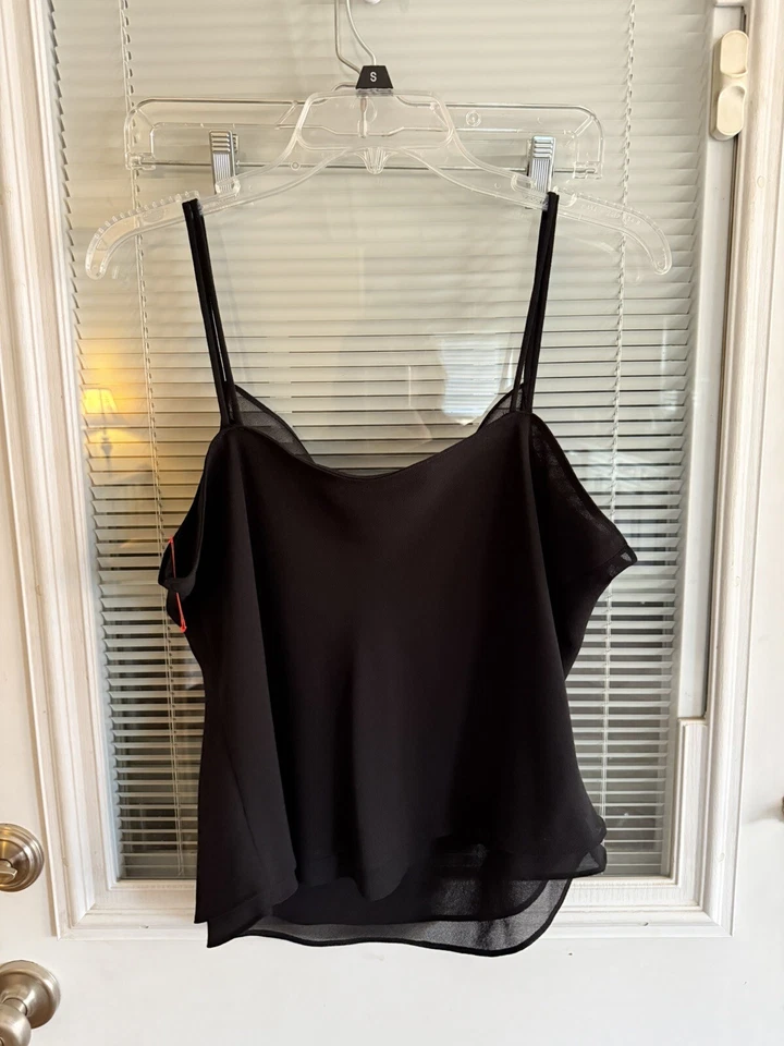 Joseph Ribkoff Camisole Cami Tank Top Sleeveless Black 2 Layer Worn Once - Image 3 of 4