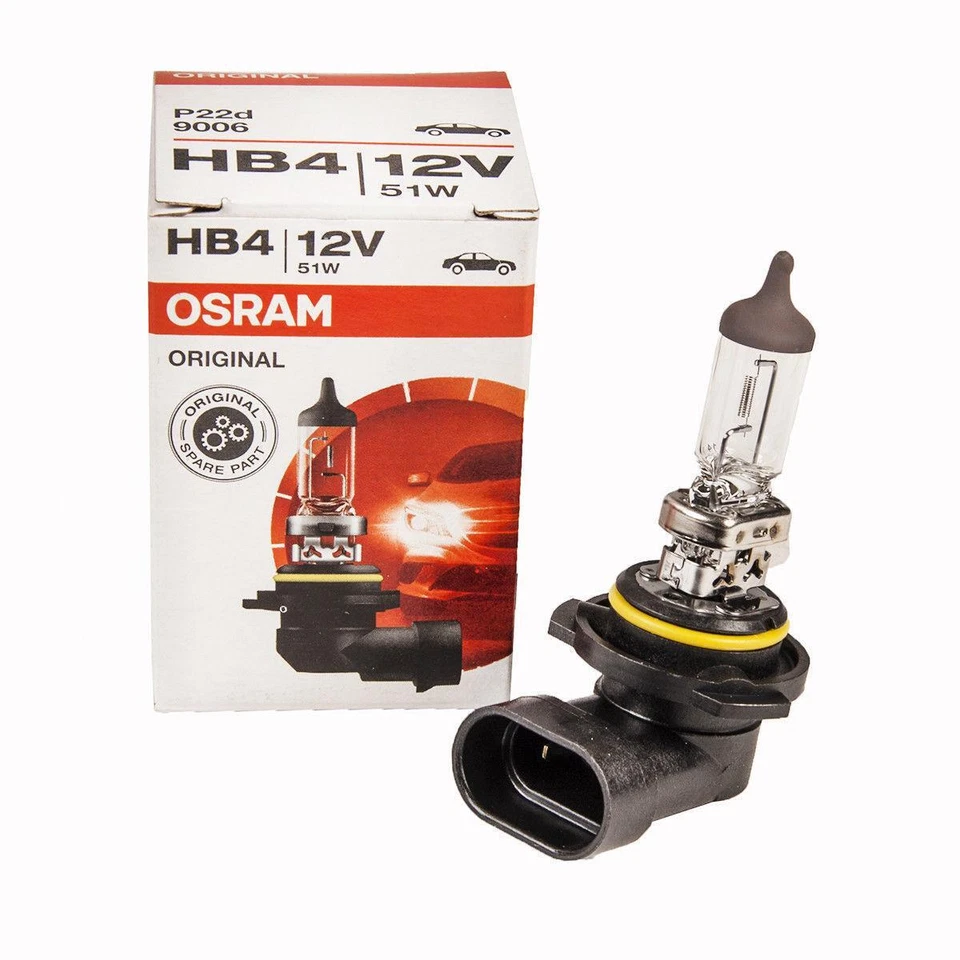 2x OSRAM Halogenlampe HB4 ORIGINAL LINE 12V 51W P22d 9006 - Bild 2 von 3