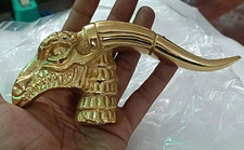 Golden Finish Collectible Dragon designer Look walking stick Handle Only