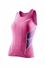2XU WOMEN'S LONG DISTANCE TRIATHLON SINGLET, VIOLET/PURPLE, SMALL