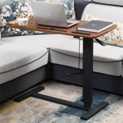 Heavy-Duty Rolling Cart Overbed Bedside Table Laptop Desk Medical Home Bed Tray 