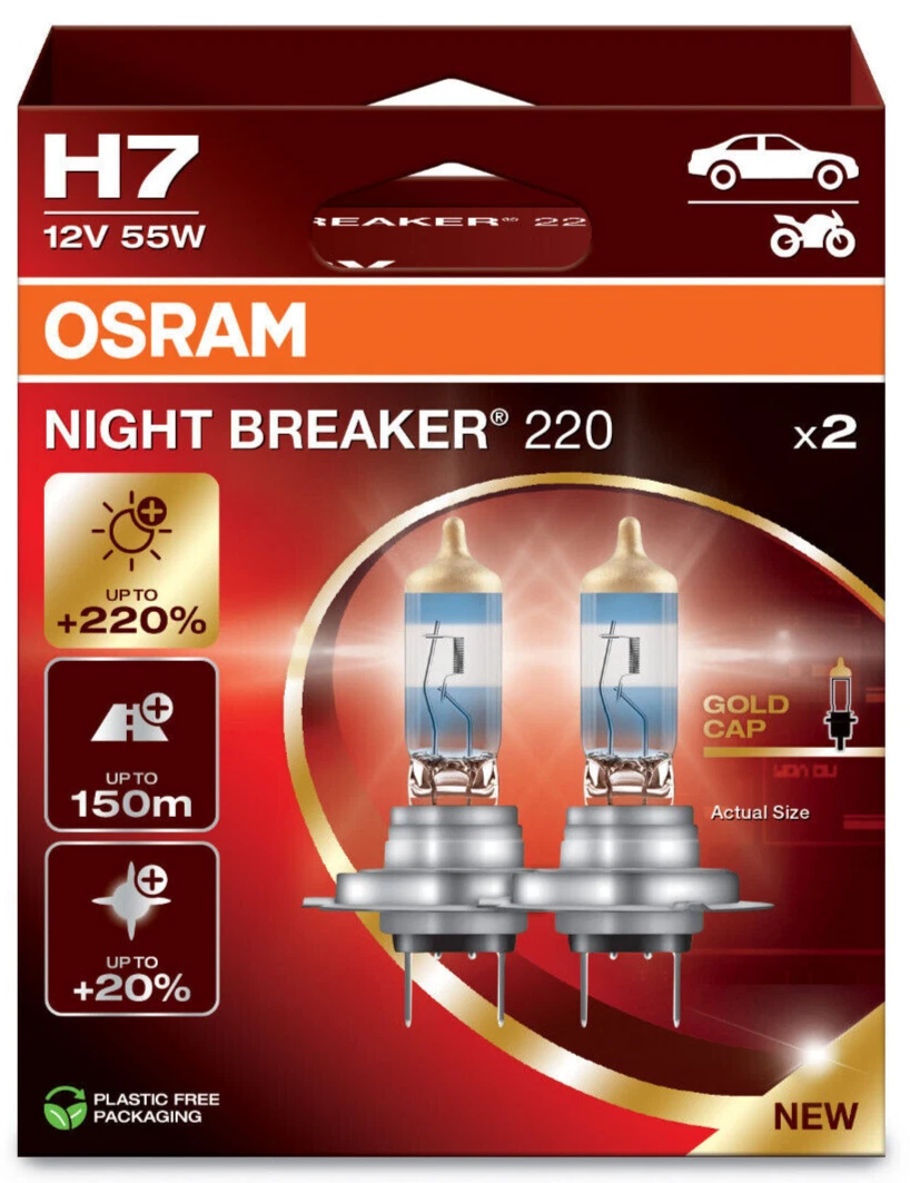 2x H7 12V 55W Halogenlampen Set - Xenon Look Weiß, PX26d Sockel, StVO Zugelassen