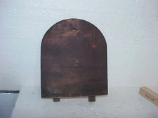 UUsed Waterbury Black Mantle Clock Back Door parts repair O