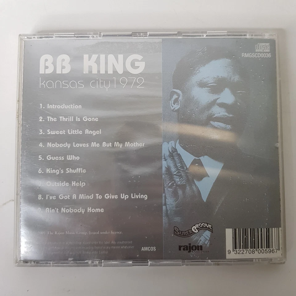 CD BB King Kansas City 1972 The Thrill is Gone Sweet Little Angel Guess Who Foto 2 de 4