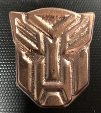 Custom Order -12oz Hand Poured Autobot Symbol - .999 Pure Copper Bullion Art Bar