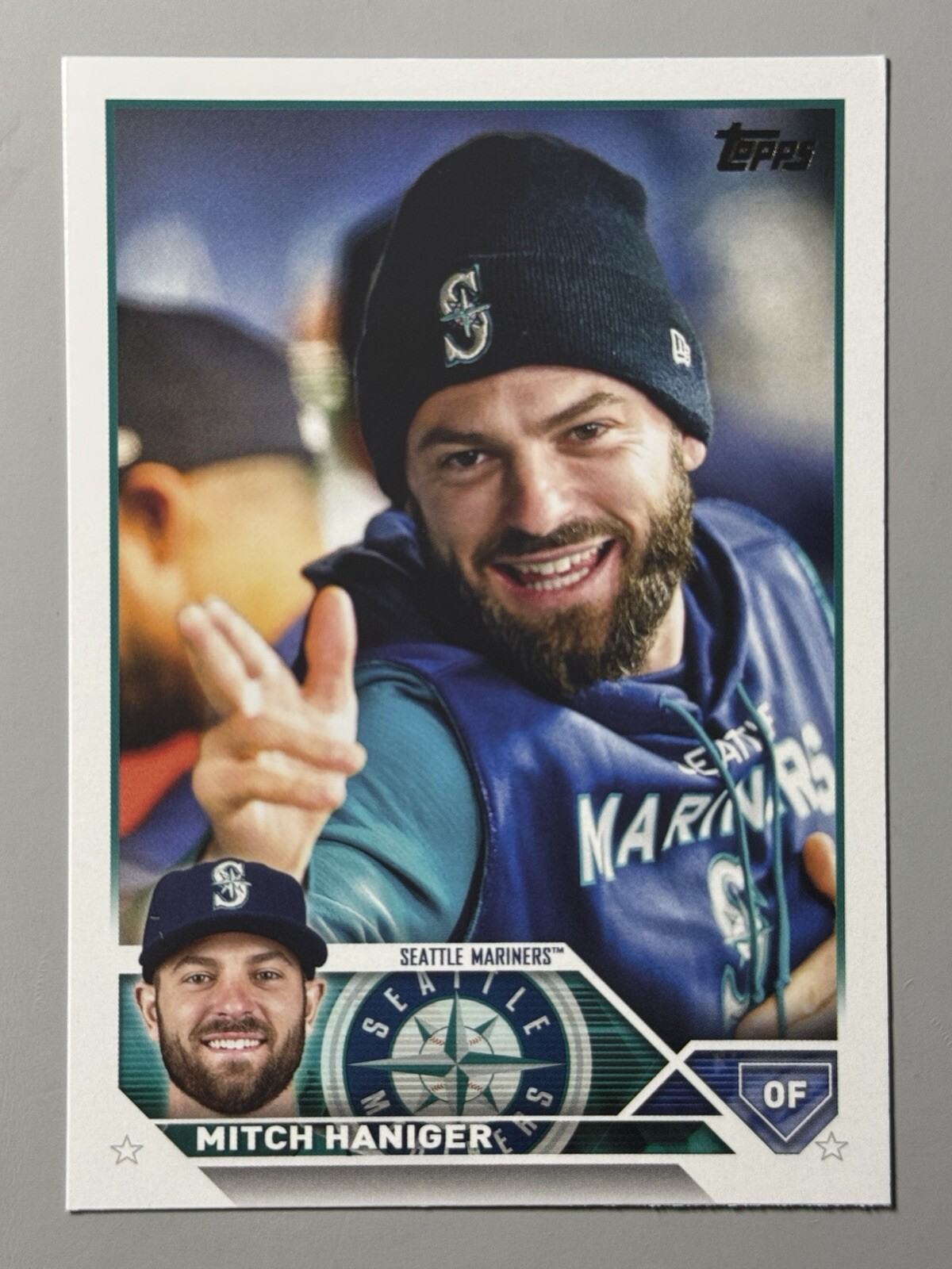 Mitch Haniger 2023 Topps Golden Mirror SSP Image Variation #49 Rare Mariners