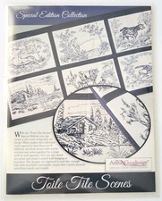 ANITA GOODESIGN TOILE TILE SCENES EMBROIDERY SPECIAL EDITION COLLECTION, NEW