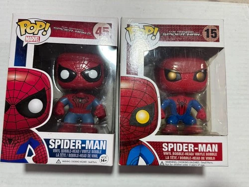 Funko Pop! Vinyl Marvel The Amazing Spider-Man #15 Gold Eyes And #45
