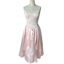 Vintage Gunne Sax by Jessica Mcclintock Fit And Flare Pink Princess Dress
