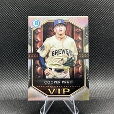 2025 Bowman Baseball Cooper Pratt Very Important Prospects #VIP-15 Milwaukee