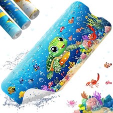 XIYUNTE Baby Bath Mat for Tub Non Slip Kids Bath Mat - 40''x16'' Extra Long Cart