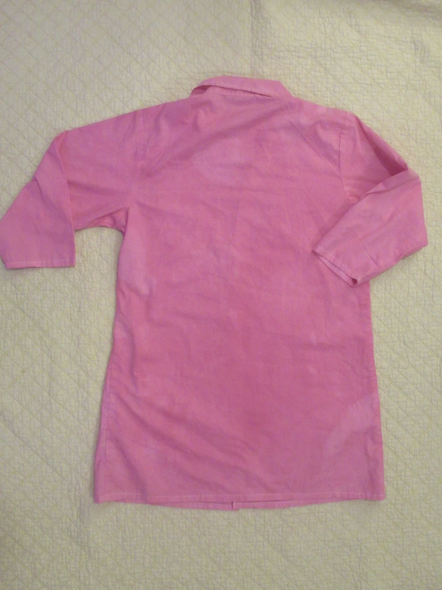 RMF Scrubs Lab Coat Button Up Child's Size 14 Pink
