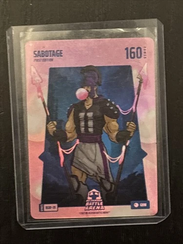 Bo Jackson Battle Arena Sabotage 1st Edition Bubble Gum Case Hit SSP