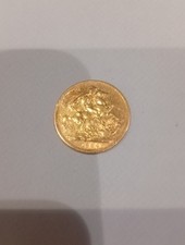 1884 Queen Victoria Young Head, Full Gold Sovereign Great Britain