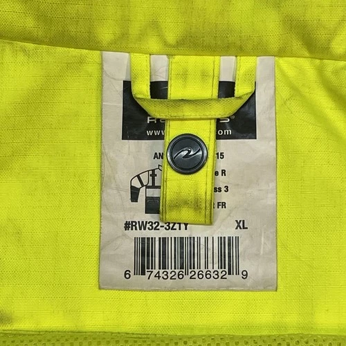 Radians Jacket Mens XL Yellow Hi Vis Hooded Insulated Reflective RW32-3Z1Y image 8