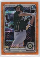 2020 Bowman Chrome Sapphire Edition Orange 13/75 Austin Beck #BCP-16 10le