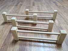 4x Hürden Zäune aus Holz für Ostheimer Tiere Holzfiguren Bauernhof