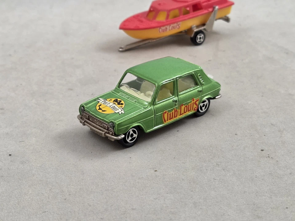 Majorette Port Louis Simca 1100 Ti + Boot  Anhänger  Nr. 234 1:60 - Bild 2 von 4