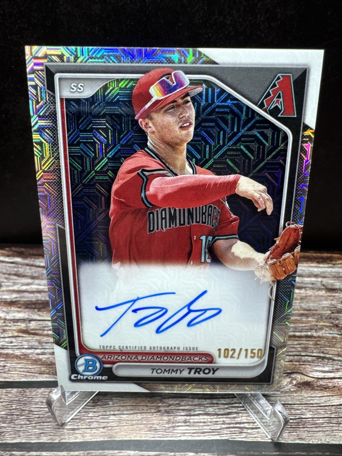 2024 Bowman Tommy Troy Chrome Prospect HTA Choice Auto /150 #CPA-TT (RC)