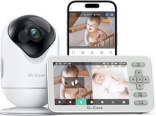 Dr.Care VistaView Lite Smart WiFi Babyphone - 4" 720P Split Screen & 1080P