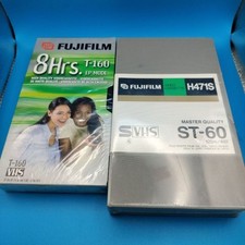 NEW FUJIFILM VHS Blank Lot T-160 S-VHS H471S ST-60 Master Quality Video Cassette