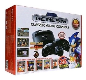 AtGames Sega Genesis Classic Mini Game Console w/ 80 Built-In Games - 2016 Model