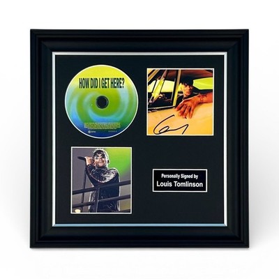 Louis Tomlinson Signed Photo & CD Framed & COA How Did I Get Here Poster Auto