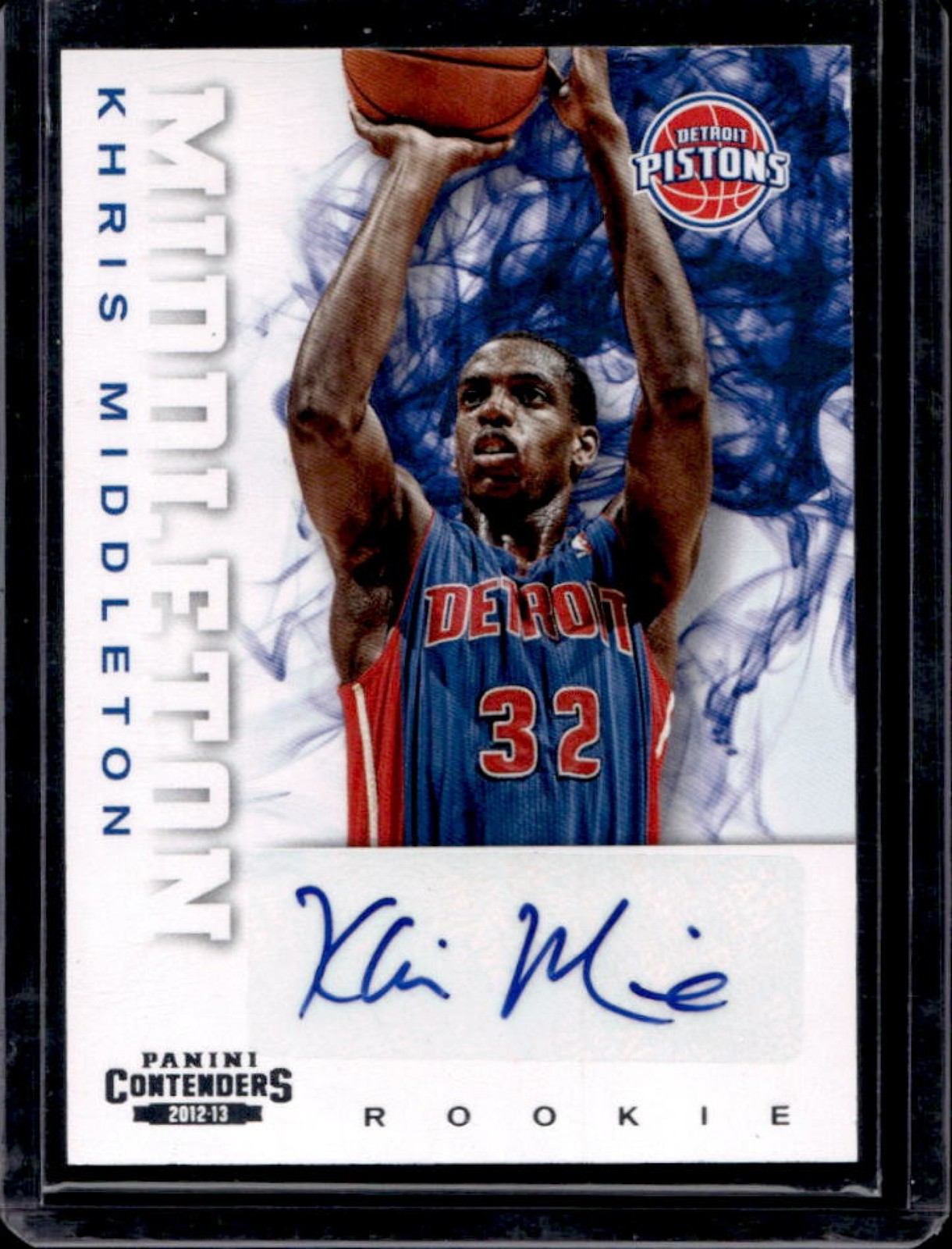 2012-13 Panini Contenders Khris Middleton Rookie RC Auto #237 Pistons