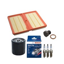OIL AIR FILTERS + BOSCH SPARK PLUGS SERVICE KIT FOR VW GOLF S TSI 1.0 MK7 16-20