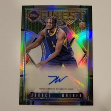 Topps 2023-24 Finest Jarace Walker Pacers Rookie Autograph Refractor Flashback …