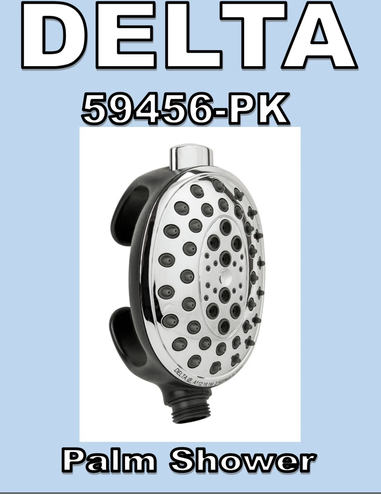 Delta 59456-PK Universal Showering Massage Palm Shower 4-Spray Handheld Shower