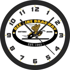 Beeline Dragway Est. 1963 Scottsdale Arizona Sign Wall Clock