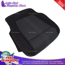 Fits 2015 - 2017 Ford F150 Xlt Crew Cab Driver Bottom Black Cloth Seat Cover