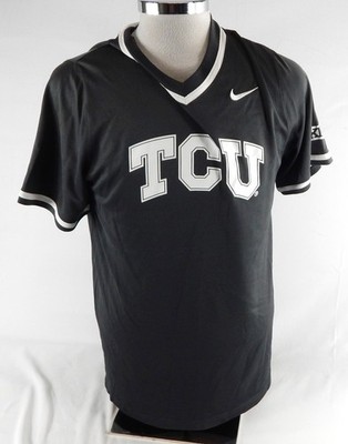 2020 Texas Christian TCU Frogs #38 Game Used Grey Practice Jersey Baseball L 08