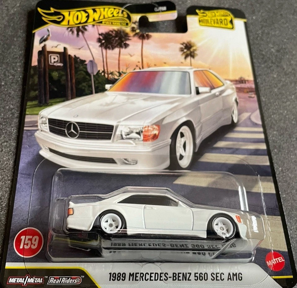 Hot Wheels 1989 Mercedes Benz 560 SEC AMG 159 Boulevard 2026 1:64 Modellauto 126 - Bild 3 von 4