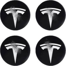 4 PCS Wheel Center Hub Cap Sticker for Model 3 / Model Y, Wheel Rim Cover 2.2  C